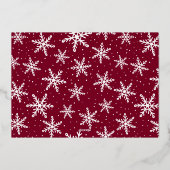 Carte De Vœux En Aluminium Collage photo Festive Gold Script 5 (Verso)