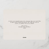 Carte De Vœux En Aluminium Collage photo vert foncé Moments joyeux Or (Verso)