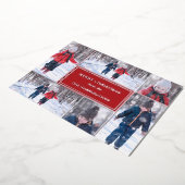 Carte De Vœux En Aluminium Collection photo moderne Noël (Rotation)