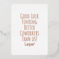 collègue, collègue, adieu, bonne chance T-Shirt K