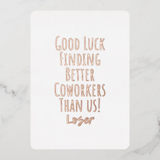 Carte De Vœux En Aluminium collègue, collègue, adieu, bonne chance T-Shirt K