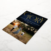 Carte De Vœux En Aluminium Conception religieuse de Noël Glory (Rotation)