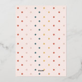 Carte De Vœux En Aluminium Confetti moderne Joyeux Joyful Bright Deux Arche P (Verso)