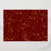 Carte De Vœux En Aluminium Couronne de branches de pin Trendy Joy Noël Photo  (Verso)