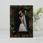 Carte De Vœux En Aluminium Dappled Forest Painted Changing Leaves Photo (Debout devant)