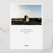 Carte De Vœux En Aluminium Dappled Forest Painted Changing Leaves Red Photo (Verso)