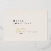 Carte De Vœux En Aluminium DARCY Gold Foil Boho do-it-yourself moderne Joyeux (Recto)