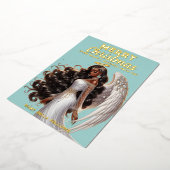 Carte De Vœux En Aluminium Déesse ange africaine américaine gracieuse spiritu (Rotation)