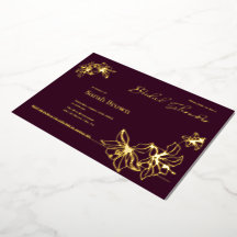 Douche nuptiale semelle en or