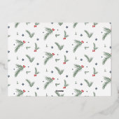 Carte De Vœux En Aluminium Drôle tout n'est pas calme photo Noël script (Verso)