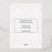 Carte De Vœux En Aluminium Échange de cadeaux de fée  (Verso)