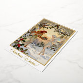 Carte De Vœux En Aluminium Échange de cadeaux de fée  (Rotation)