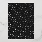 Carte De Vœux En Aluminium Elégant Black Photo Joyeux Pawlidays Argent (Verso)