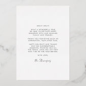 Carte De Vœux En Aluminium Elegant Coquette Bow Frame Happy Holidays (Verso)