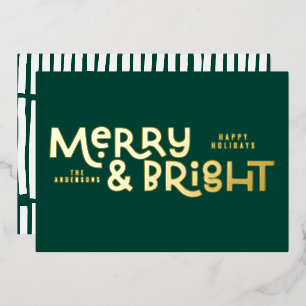 Carte De Vœux En Aluminium élégant et élégant All est lumineux Noël