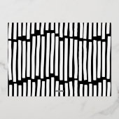 Carte De Vœux En Aluminium élégant et élégant All est lumineux Noël Foil Holi (Verso)