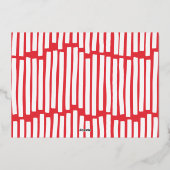 Carte De Vœux En Aluminium élégant et élégant All est lumineux Noël Foil Holi (Verso)