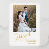 Carte De Vœux En Aluminium Élégant Faire-part de mariage avec Foil (Recto)