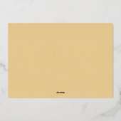 Carte De Vœux En Aluminium Elégant Noël Joy White Gold (Verso)