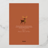 Carte De Vœux En Aluminium Élégant or de stade (Verso)