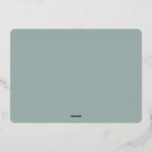 Carte De Vœux En Aluminium Élégant Rose bleu or Boho Noël (Verso)