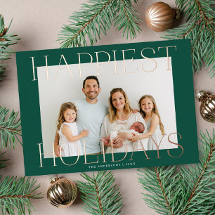 Carte De Vœux En Aluminium Élégant Type de photo de type surdimensionné Cadre