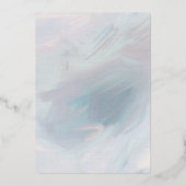 Carte De Vœux En Aluminium Elegant Wreath First Christmas as Mr and Mrs Photo (Verso)