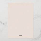 Carte De Vœux En Aluminium Élégante Photo En Forme Ovale Enfermée Salutation  (Verso)