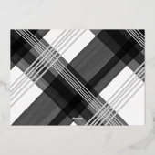 Carte De Vœux En Aluminium Élégante typographie Bonnes Fêtes pliées Photo (Verso)