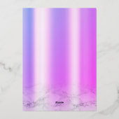 Carte De Vœux En Aluminium Enregistrer La Date Purple Parties scintillant Dri (Verso)