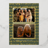 Carte De Vœux En Aluminium Ensemble & Joyeux | Nostalgic Cinq photos Noël (Recto)