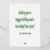 Carte De Vœux En Aluminium Entreprise moderne d'arbre de Noël (Verso)