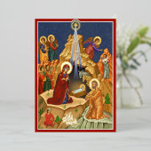 Carte De Vœux En Aluminium Étoile de Bethléem (Debout devant)