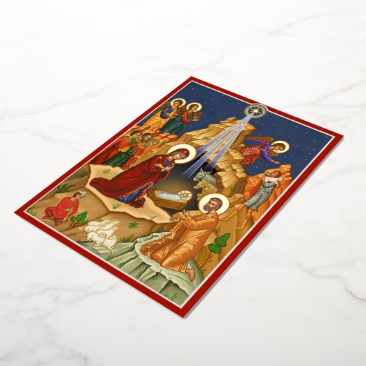 Carte De Vœux En Aluminium Étoile de Bethléem (Rotation)