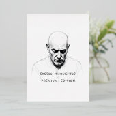 Carte De Vœux En Aluminium Excess Thoughts? Premium Edition (Debout devant)