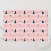 Carte De Vœux En Aluminium Fa La Oh What Fun Christmas Nutcracker Caractères (Verso)