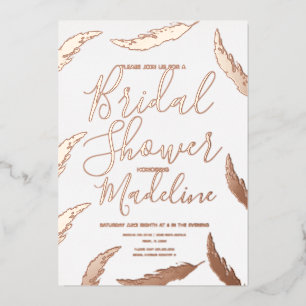 Carte De Vœux En Aluminium Faire-part de Mariage et de Baby Shower Pampas Pre