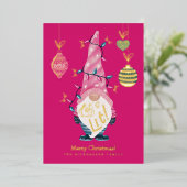 Carte De Vœux En Aluminium Faisons-nous un peu de plaisir Bright Gnome lumièr (Debout devant)