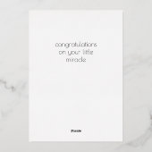 Carte De Vœux En Aluminium Félicitations Félicitations Foil Card (Verso)