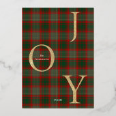 Carte De Vœux En Aluminium Festive Buffalo Plaid 3 Photos collage Noël (Verso)