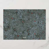 Carte De Vœux En Aluminium Foil Joyeux Noel Berries (Verso)