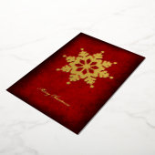Carte De Vœux En Aluminium Foil Snowflake Christmas Card (Rotation)