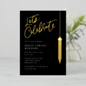 Carte De Vœux En Aluminium Foil Tassel Grad Party Graduation fiche d'invitati (Debout devant)