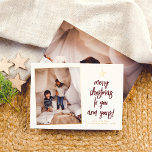 Carte De Vœux En Aluminium Foil You & Your Boho 2 Photo Noël<br><div class="desc">Ajoutez un peu de brillance à vos cartes de Noël avec de l'or véritable, de l'argent ou de l'or rose ! Ce style métallique classique et intemporel ajoutera un autre niveau à vos cartes. Envoyez des voeux de Noël à votre famille et à vos amis avec cette carte de vacances...</div>