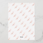 Carte De Vœux En Aluminium Foliage moderne 3 Photo Collage Rose Or (Verso)