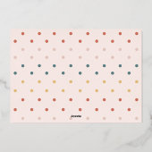 Carte De Vœux En Aluminium Fun Confetti moderne Happy Joyful Bright Photo Arc (Verso)