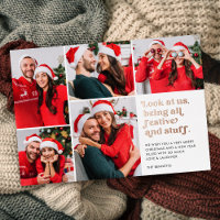Funny Regardez-nous 5 Collage photo Noël