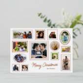 Carte De Vœux En Aluminium Galerie d'images blanches Mur Multiphoto (Debout devant)