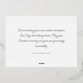 Carte De Vœux En Aluminium Galerie d'images blanches Mur Multiphoto (Verso)