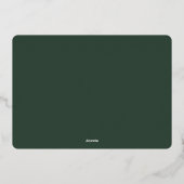 Carte De Vœux En Aluminium Gemstone | Photo unique géométrique (Verso)